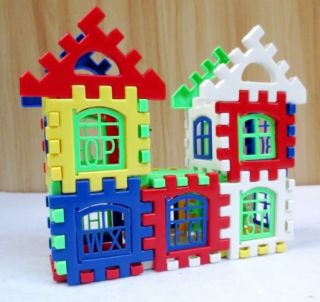 Baby Kids Children Brillian Basics House Building Blocks Developmental Toy Set