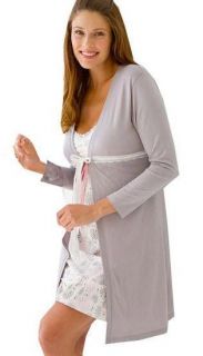 New BELABUMBUM Maternity Nursing Starlit Robe Pajamas Lounge Wear Breastfeeding
