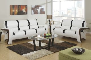 Bold Style L Shape Arm Rest Sofa Love Seat 2 Piece Modern Living Room Set