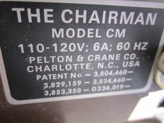 PELTON Crane Model cm The Chairman Dental Exam Chair w Delivery System