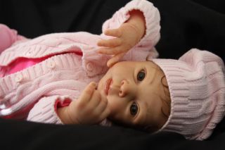 Enchanted Moments Nursery Reborn Baby Girl Brenna Darling Eva Kit by Adriestoete