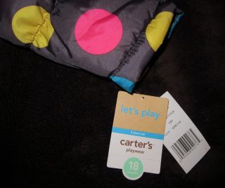 Carter's Winter Snowsuit Jacket Pants Baby Infant Girl 12 18 24M