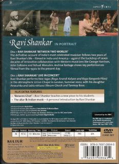Ravi Shankar in Portrait Documentary Live Concert 2 DVD 032031086494