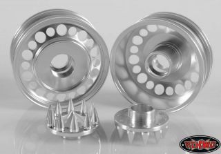 RC4WD Chaos Semi Front Wheels w Spikes Tractor Tamiya 1 14 Z W0154