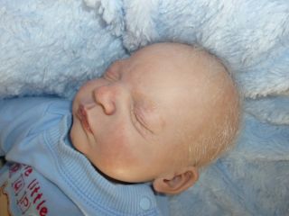 Stunning Sleeping Reborn Baby Boy Doll Nico Gudrun Leger Extremely Realistic