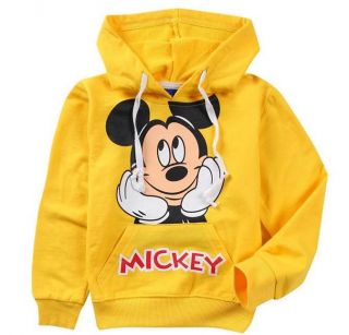 New Funny Mickey Mouse Kids Boys Girls Long Sleeve Hoodies Coat 110 4 5 Years