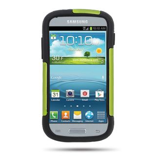 Samsung Galaxy Axiom R830 Green Owl Kickstand Hybrid Armor Skin Phone Cover Case