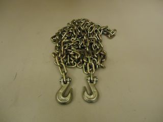 Heavy Duty 20 Foot Chain with Hooks 5 16 inch Metal