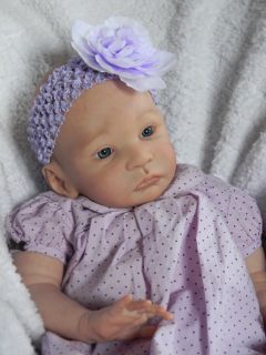TSD Reborn Baby Girl Paited Hair Sweet Pea by Laura Lee Eagles