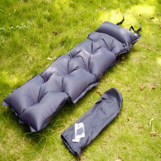 Camping Mat Matrress Outdoor Sleeping Pad Self Inflating 190T Polyeste Purple