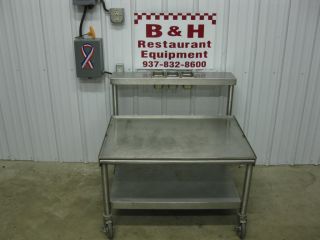 36" x 25" Stainless Steel Heavy Duty Equipment Griddle Stand Table w Shelf