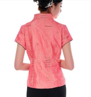 Orange White Pink Chinese Women's Top Dress T Shirt Sz M L XL 2XL 3XL