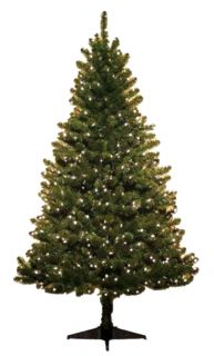 Pre Lit Artificial Christmas Tree 400 Clear Lights 6 5 Ft