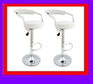 Discontiuned Items 2 Swivel Bar Stool Barstool Counter Chair HS9028 White