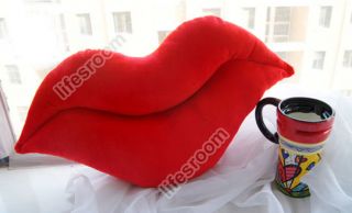 Lip Shape Bed Sofa Chair Car Seat Throw Cushion Lumbar Pillow Lover Wedding Gift