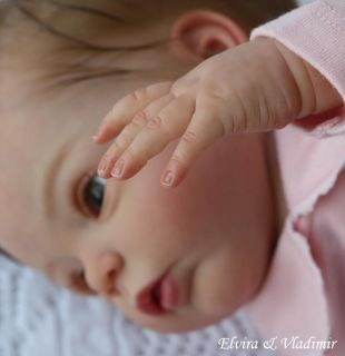 Elvira Vladimir Nursery Reborn Baby Girl Livia by Gudrun Legler