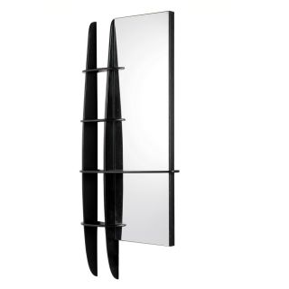 Salon Styling Stations with Mirror and Display Shelf Styling Units