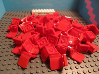 Lego Car Truck Vehicle Seat Chair Accessories Red Quantity x 4 Pieces