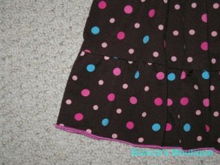 New "Bright Polka Dot" Silky Dress Girls Clothes 2T Summer Spring Toddler Party