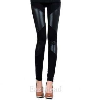 Hot Sexy Ladies Girls' Faux Leather Leggings Pants Black Trouser Tights 9 Styles
