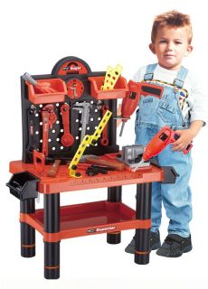 Childrens Kids 54 Piece Tools Drill Play Toy Work Bench