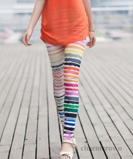 Fashion Womens Funky Leggings Stretchy Tights Pencil Skinny Sexy Pants 12 Colors