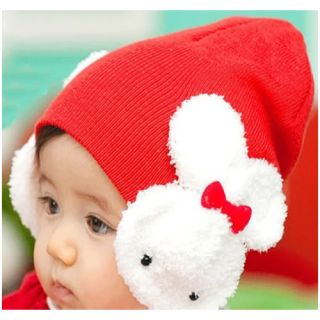 Baby Girl Boy Children Winter Xmas Christmas Hat Rabbit Bunny Earmuffs Warmer