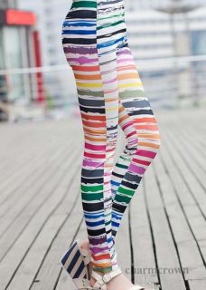 Fashion Womens Funky Leggings Stretchy Tights Pencil Skinny Sexy Pants 12 Colors