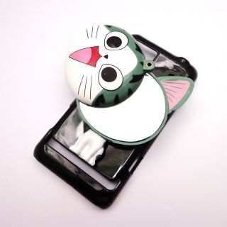 New Arrival Glossy Black Case Cat Mirror Cover for Motorola Motoluxe XT615