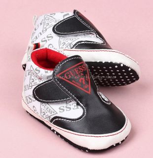 Black White Toddler Baby Boy Walking Shoes Sneakers Size 0 6 6 12 12 18 Months