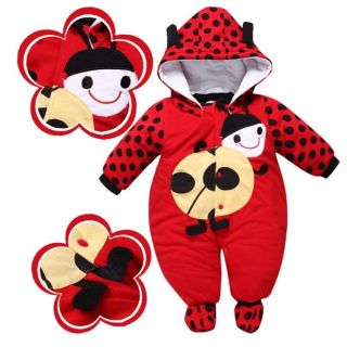 Hot New Baby Girls Boys Romper Coverall Clothes 1 Piece Autumn Winter Size 0 12M