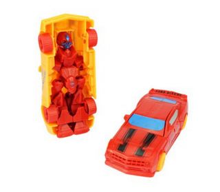 Mnin Mix Cool Diecast Plastic Car with Robot Model Child Kid Play Toy Kit Set