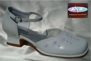 Girls Prima Vera White Ivory Black Dress Shoes Size 9 4