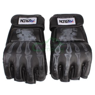 Hot Grappling MMA Gloves PU Punching Bag Training Boxing Gloves Black C579