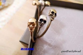 New Europe America Pop Jewelry Fashion Punk Rock Open Skeleton Head Bracelet
