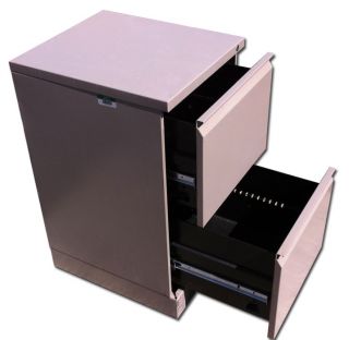 2 Drawer Heavy Duty Filing Cabinet for Office Cubicles Stations 28"H x 15"W