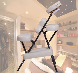 Aosom 3" Foam Portable Massage Spa Chair Cream