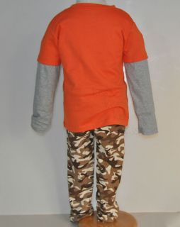 A3293 Baby Boys Kids Toddler Sweater Camouflage Pants Clothing Set Outfit S0 5Y