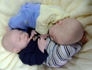 Micro Preemie Reborn Baby Twin Boy Doll Rosebud Sculpt by Cindy Musgrove