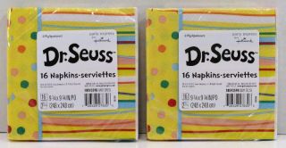 Dr Seuss Baby Shower Party Set 32 Dessert Plates Cups Beverage Napkins Hallmark