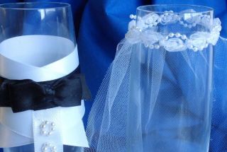 Bride Groom Wedding Toasting Glasses Wine Flute Champagne Party Options