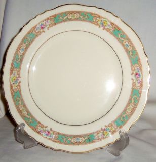 Syracuse China Raleigh Green Dinner Plate s 10"