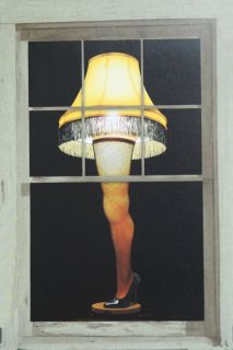 1 Window Poster A Christmas Story Leg Lamp New