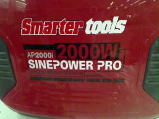 Smarter Tools St GP2000I Inverter Generator Yamaha Engine 2000 Watt $879 99