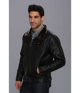 Calvin Klein Faux Leather Jacket W Faux Shearling Lining Cm39p125 Black