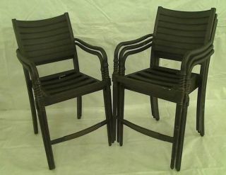 Hampton Bay Madison Patio High Dining Chairs Set of 5 Chairs Only