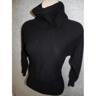Womens Banana Republic Black Turtleneck Sweater 100 Cashmere XS EXC Condition