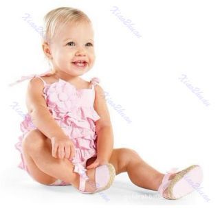 New Baby Girls Toddlers Summer Seersucker Ruffle Bubble Sleeveless Skirt Dress