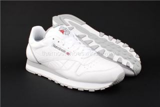 Reebok Mens Shoes Classic Leather 1 101 Wht Gry