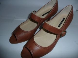 Tony Bianco New Medium Heel Shoes Tan Leather Sz 9